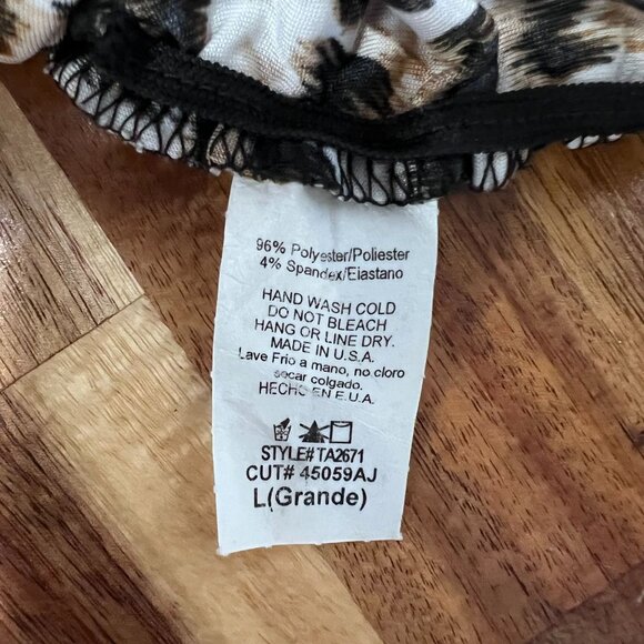 Leopard Print Sleeveless Womens Top By Rampage L Polyester Blend Lightweight & S - Picture 3 of 7